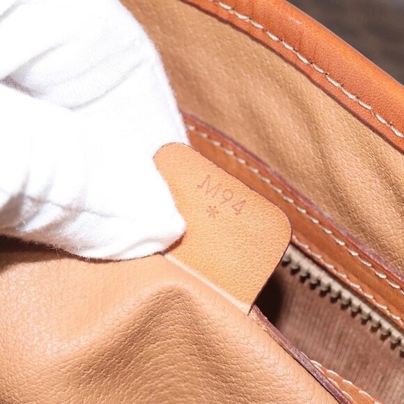 CELINE Macadam Canvas Hand Bag PVC Leather Brown Gold Auth - Picture 13 of 16